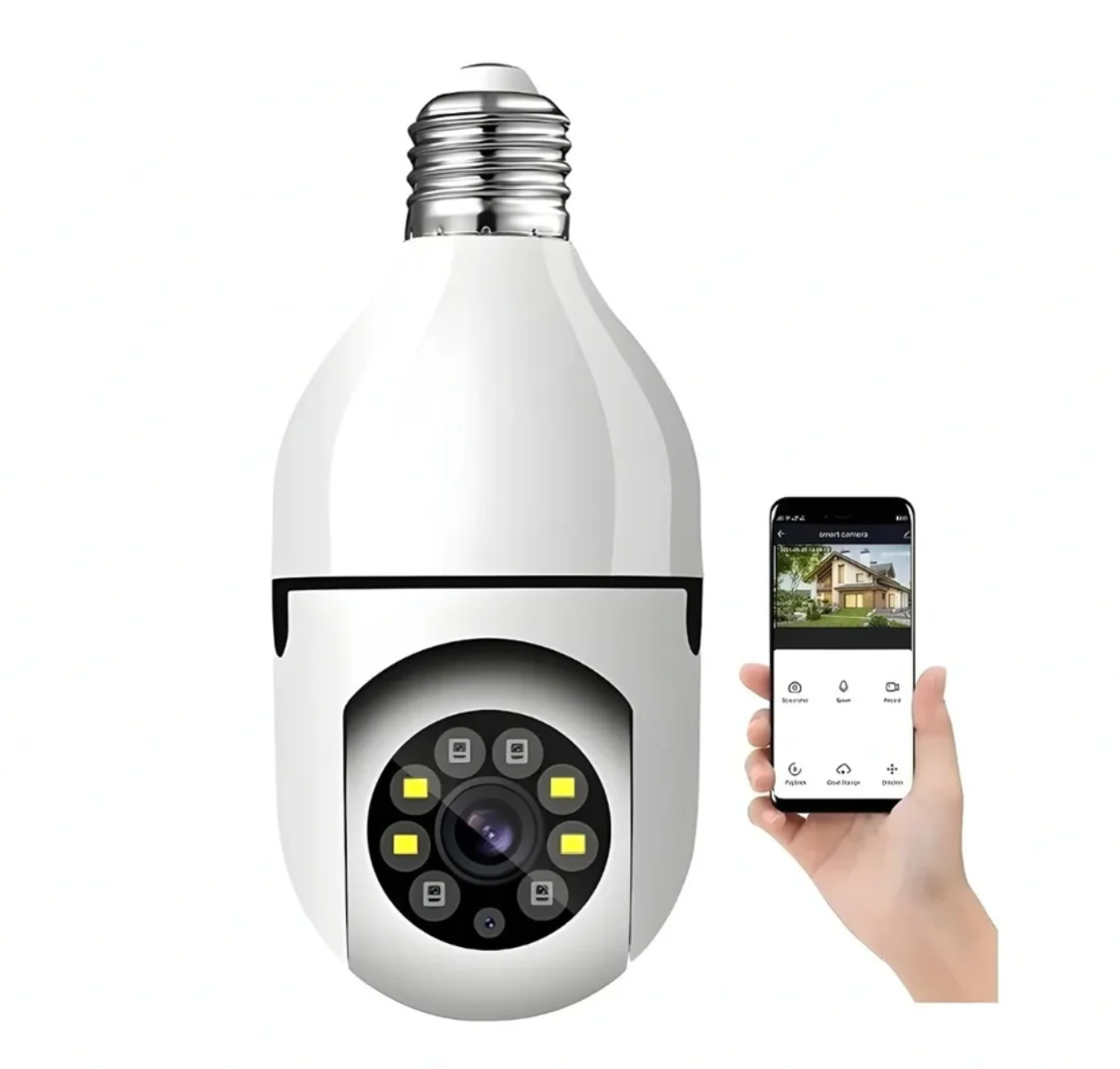 Cámara De Seguridad Ampolleta 360