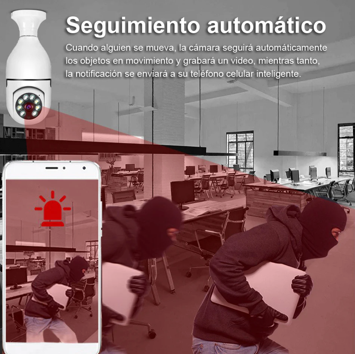 Cámara De Seguridad Ampolleta 360